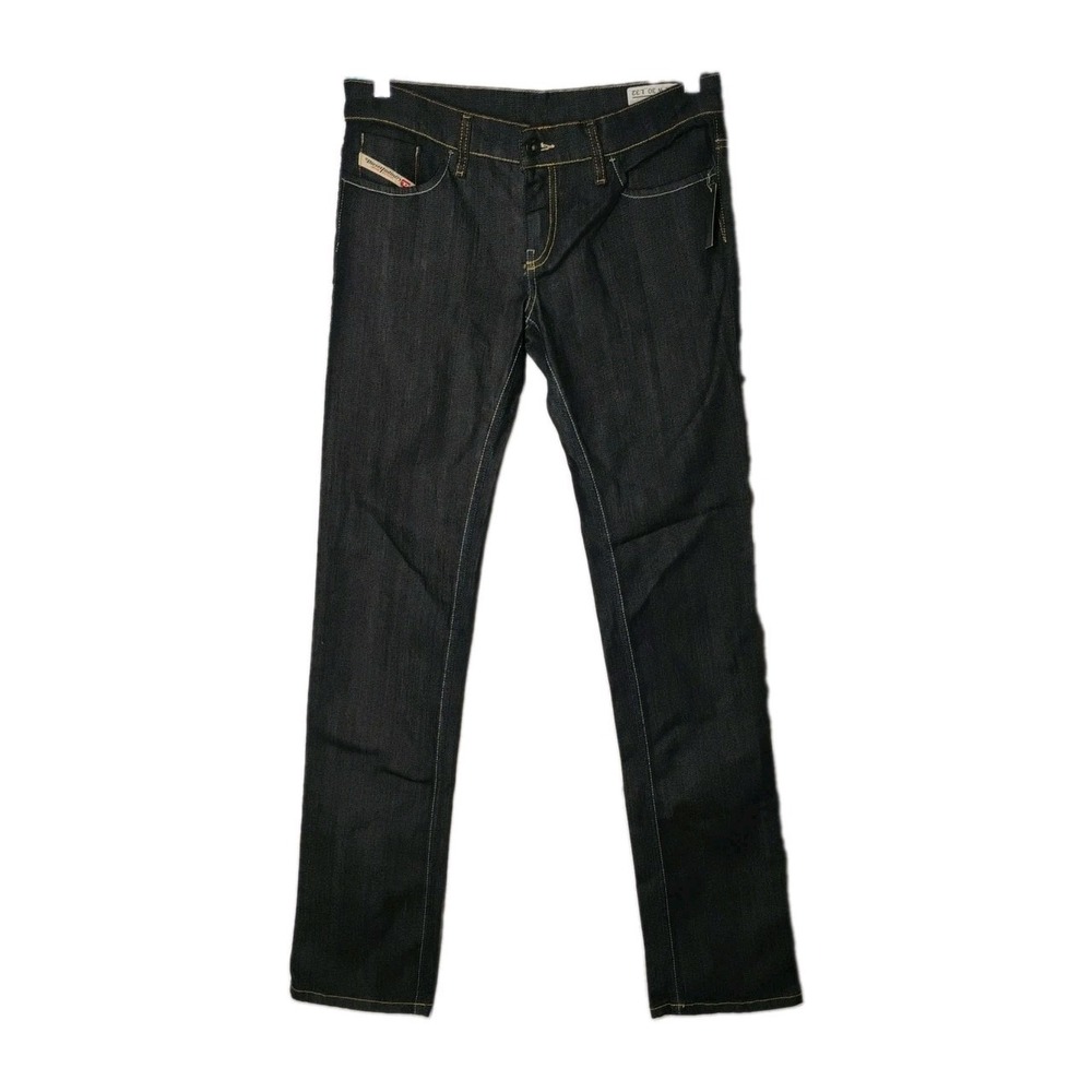 NWT Diesel LIV 0086C Womens 30x32 (30x33) Dark‎ Denim Blue Jeans Italy Low Rise